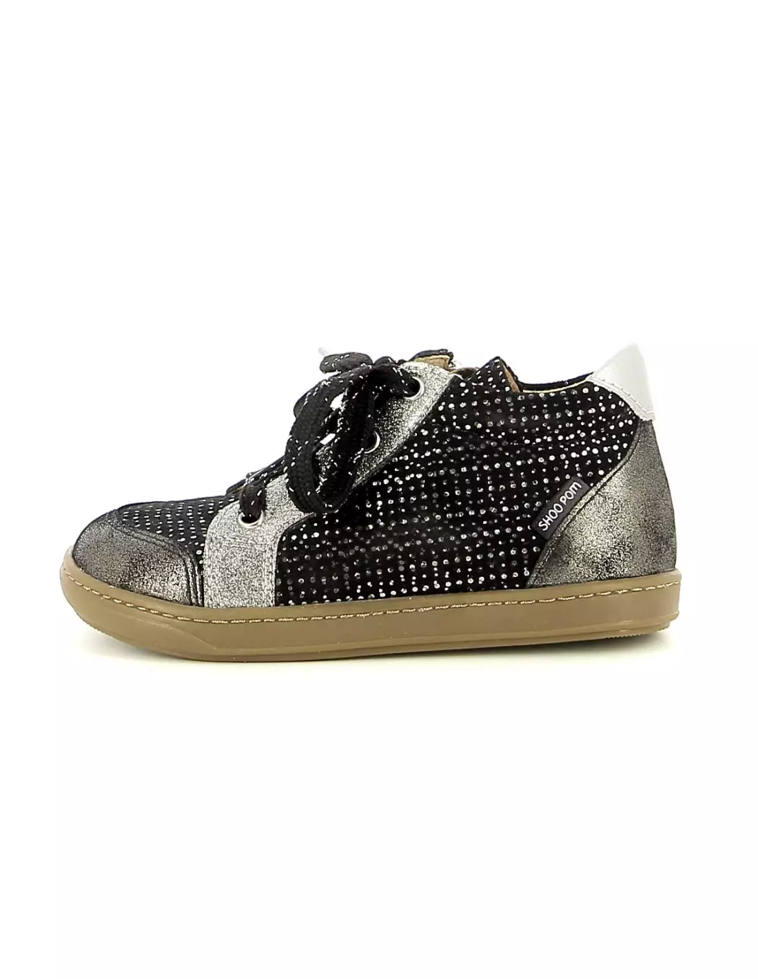 SHOO POM BOUBA ZIP - Bottes Glitteblackacier
