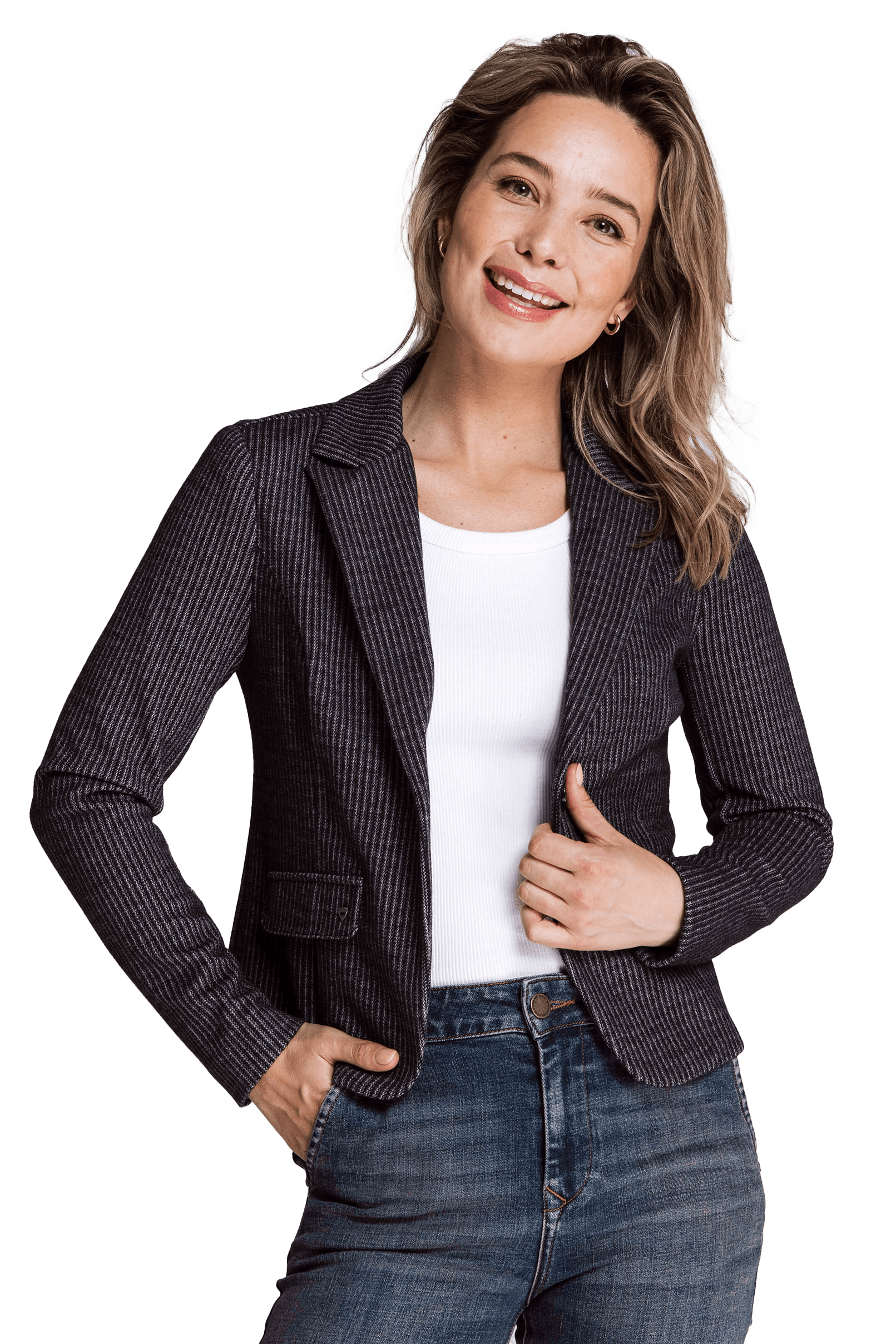 Zhrill Blusenblazer »ZHBETSY«, in Melange Optik