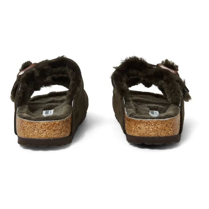 BIRKENSTOCK Sandales Arizona Shearling - Collection Adulte | Chocolat