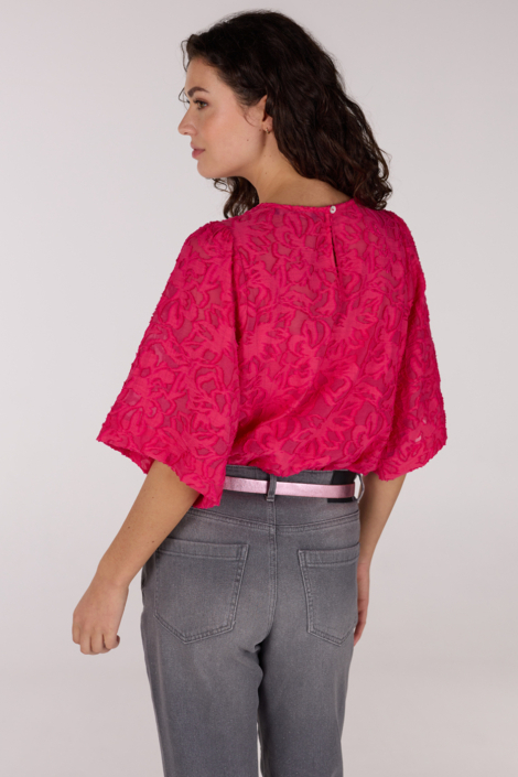 Juffrouw Jansen roze dames blouse