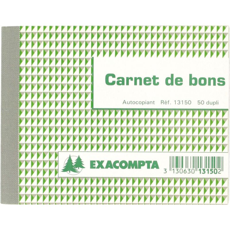 Manifold Exacompta 'Bon pour' 10,5 x 13,5 cm - 50 pages