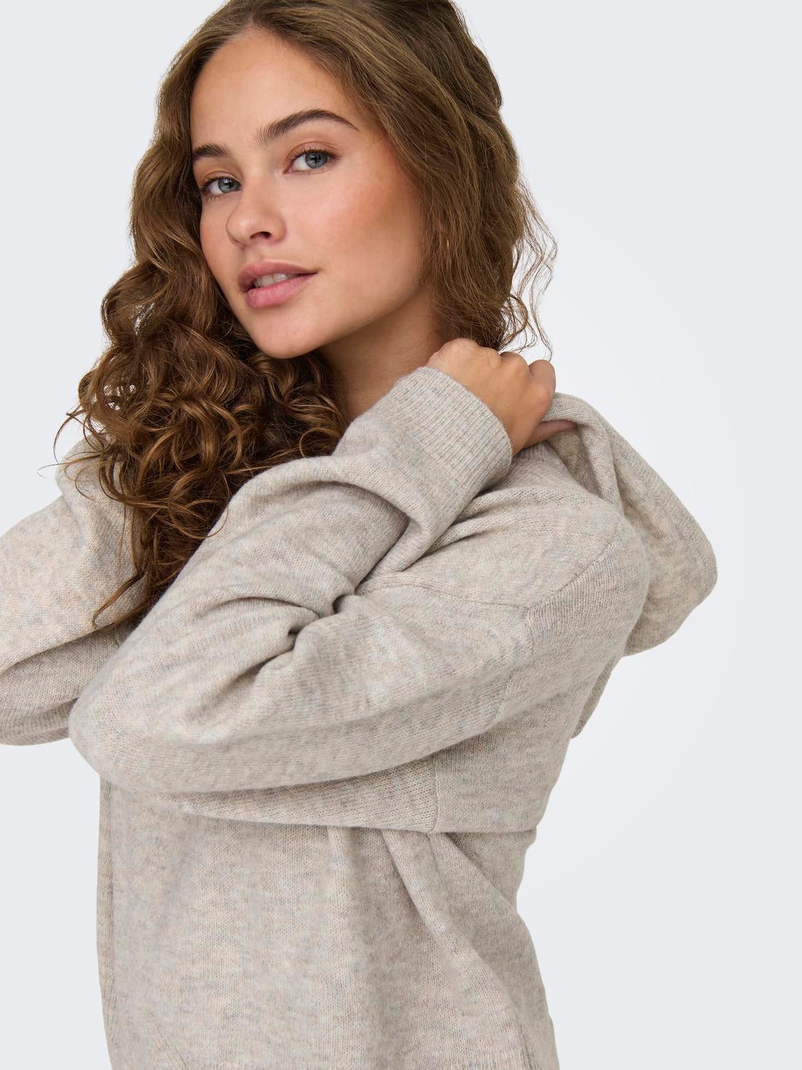JDYRUE Strickpullover Chateau Gray