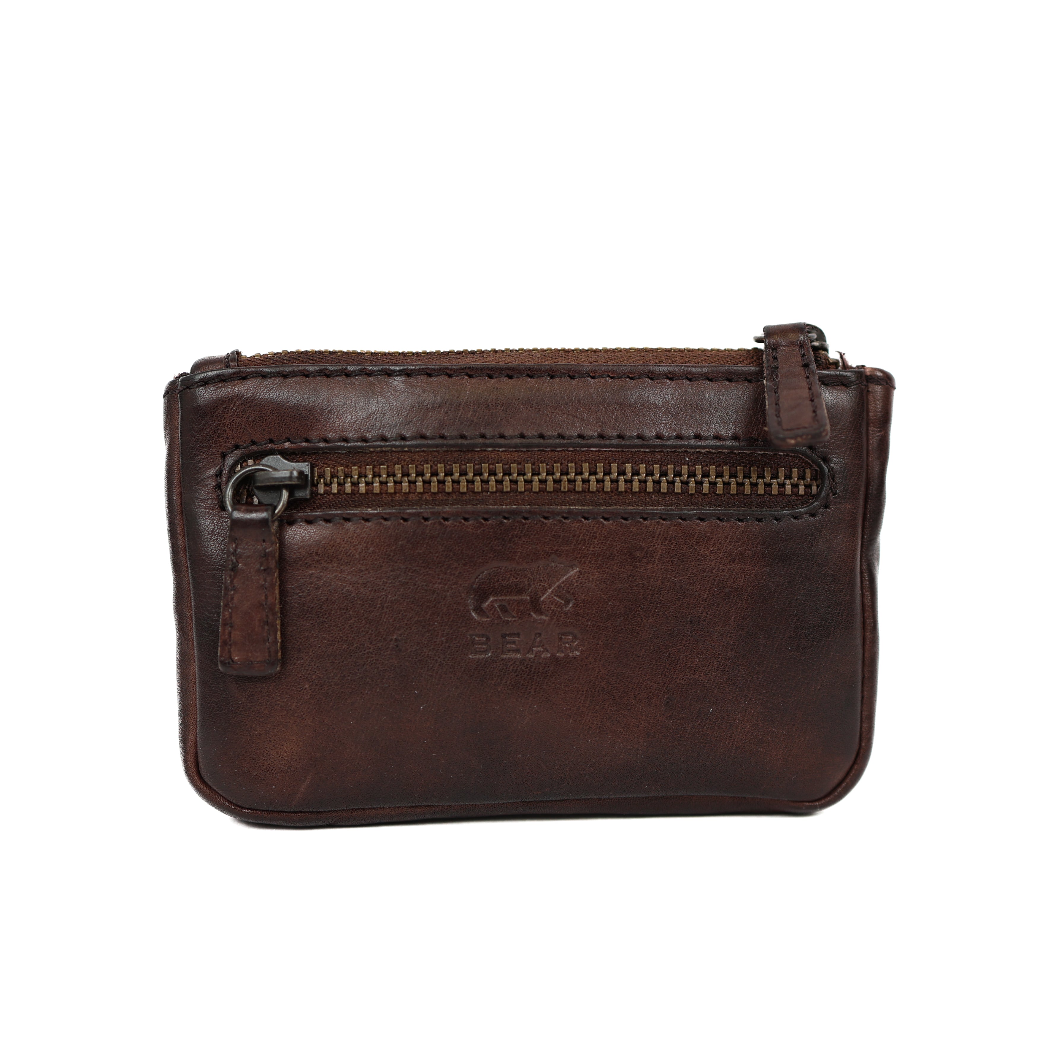 Sleuteletui 'Timo' donkerbruin croco Brown