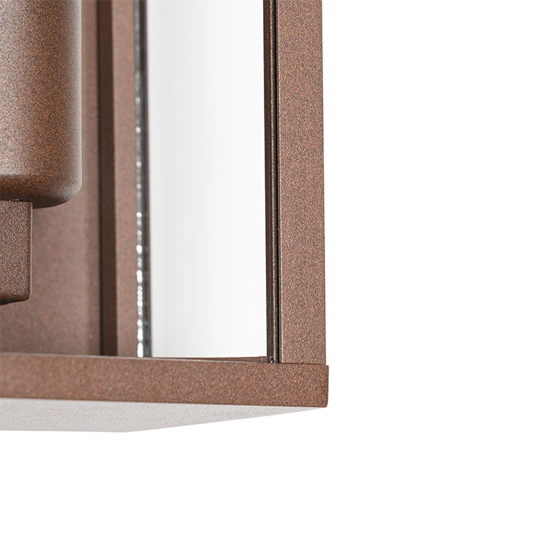 Industriële wandlamp roestbruin 26 cm IP44  - Charlois