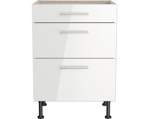 Optifit ladekast Rurik986 BxDxH 60x58,4x87 cm wit glanzend, gedemonteerd
