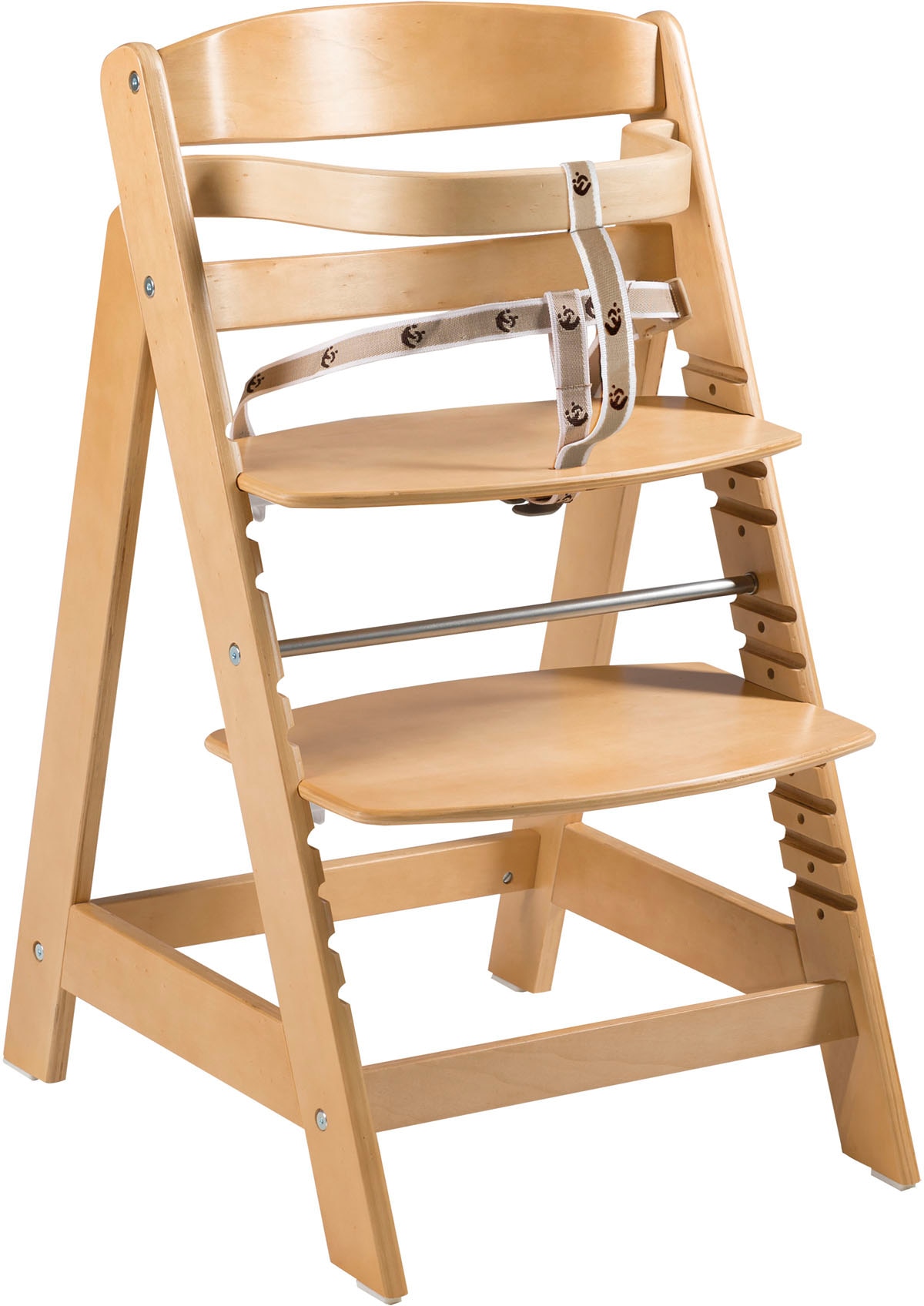 roba® Hochstuhl »Treppenhochstuhl Sit Up Click, natur« () aus Holz