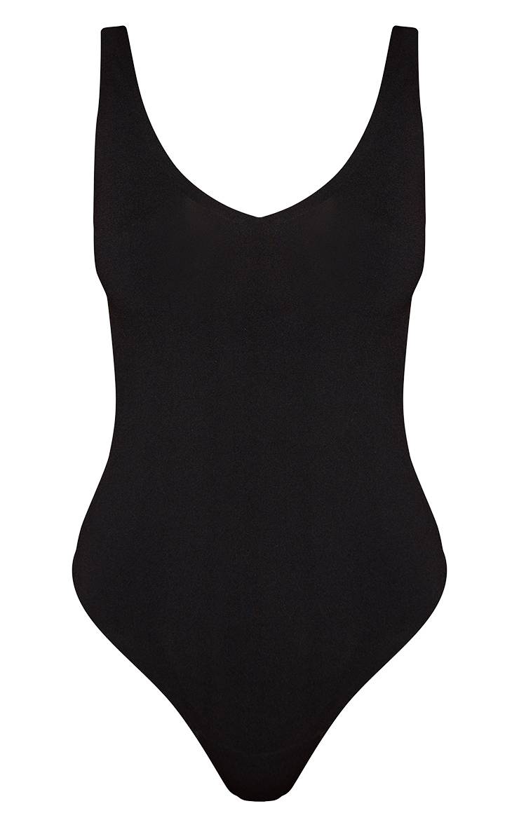 Noir Body Décolleté Sans Coutures
