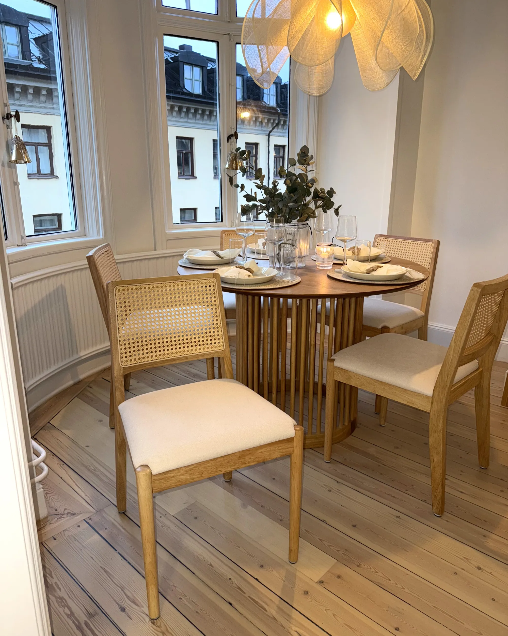 Set van 2 eetkamerstoelen TAMARAC Hout Lichtbruin