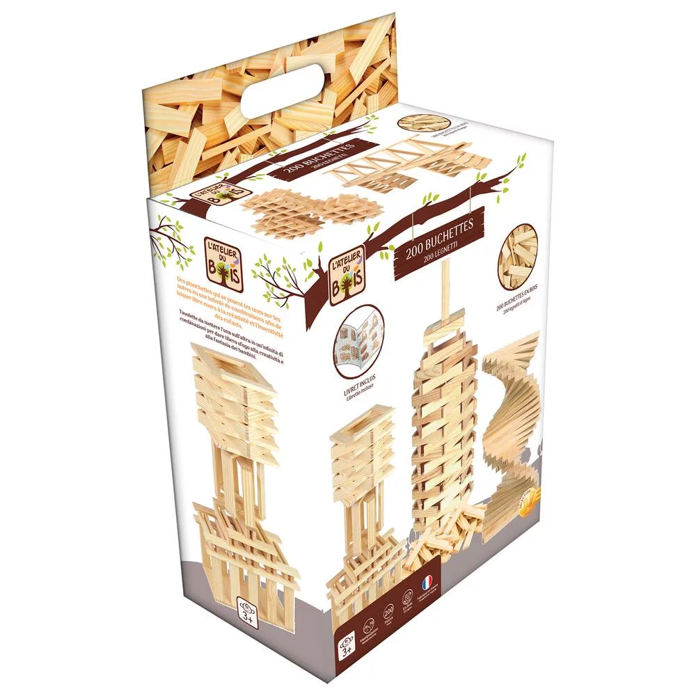 200 BUCHETTES EN BOIS