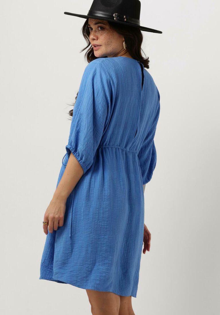 MSCH COPENHAGEN blauwe msch copenhagen mini jurk mschamalia 3/4 dress