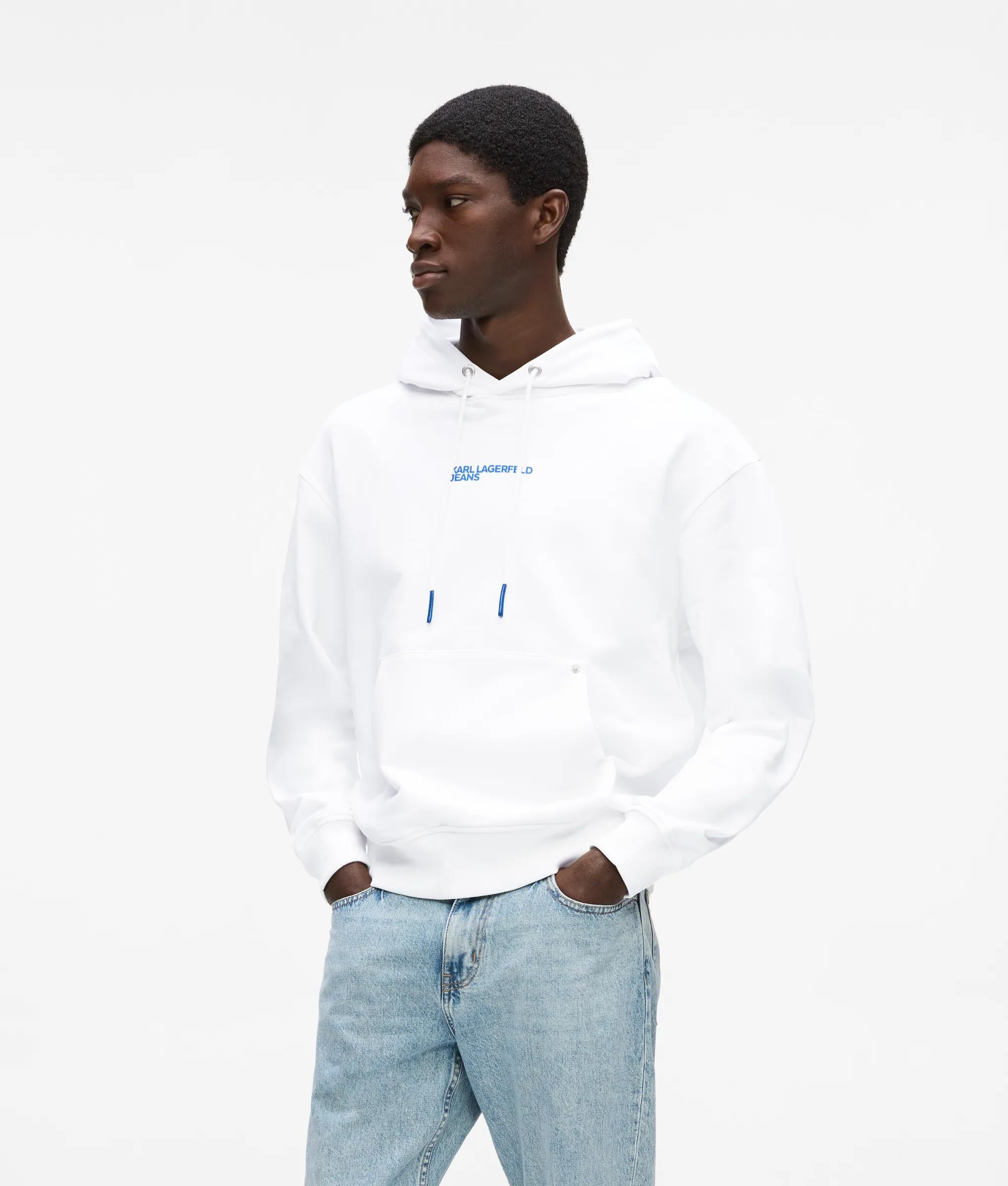 Relaxte hoodie met grafische Karl-print