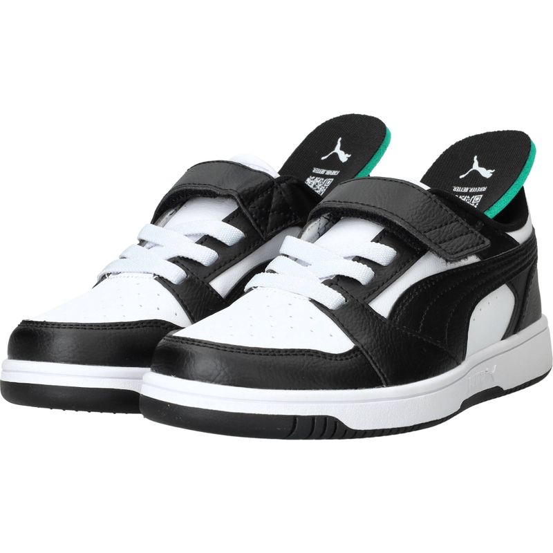 Puma Rebound V6 Lo Sneakers Zwart Jongens
