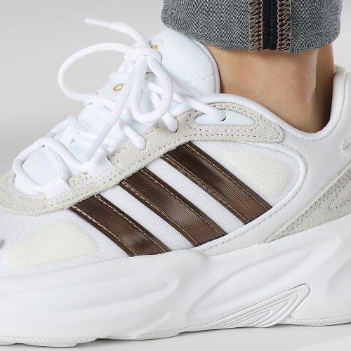 Baskets Ozelle H06121 Footwear White Magnetic Gold