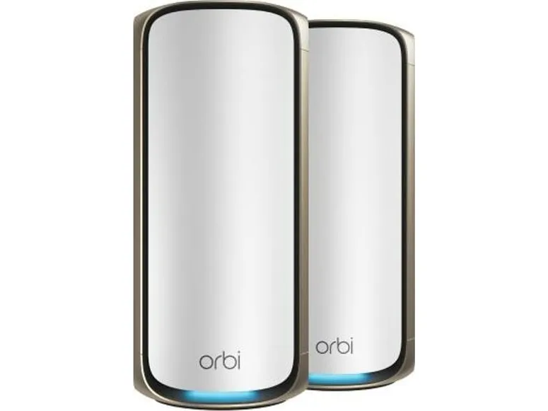 NETGEAR Orbi 970 Series RBE972S - Wi-Fi-system - (router, forlænger) - op til 5400 sq.ft - mesh 10GbE, 2.5GbE, Wi-Fi 7 Quad-Band