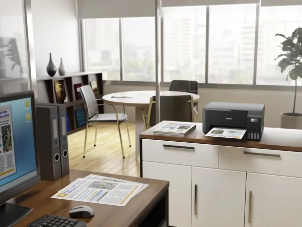 [OUTLET] - Epson EcoTank ET-2812 - Multifunktionsprinter - farve - blækprinter - kan genopfyldes - A4 (medie) - op til 10 spm (udskriver) - 100 ark - Wi-Fi - sort