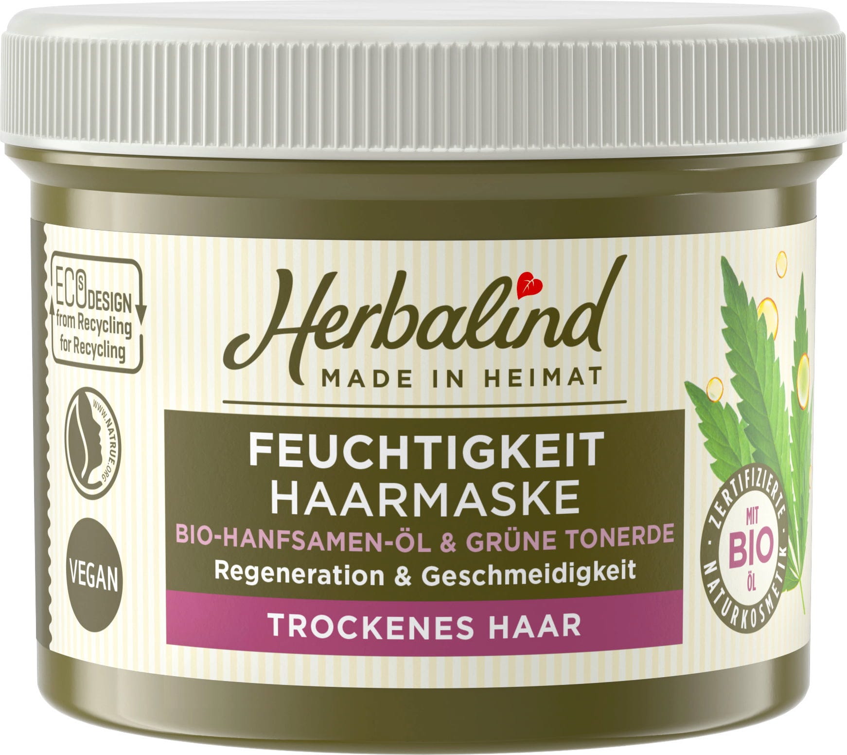 Herbalind  Feuchtigkeit Haarmaske, 200 ml