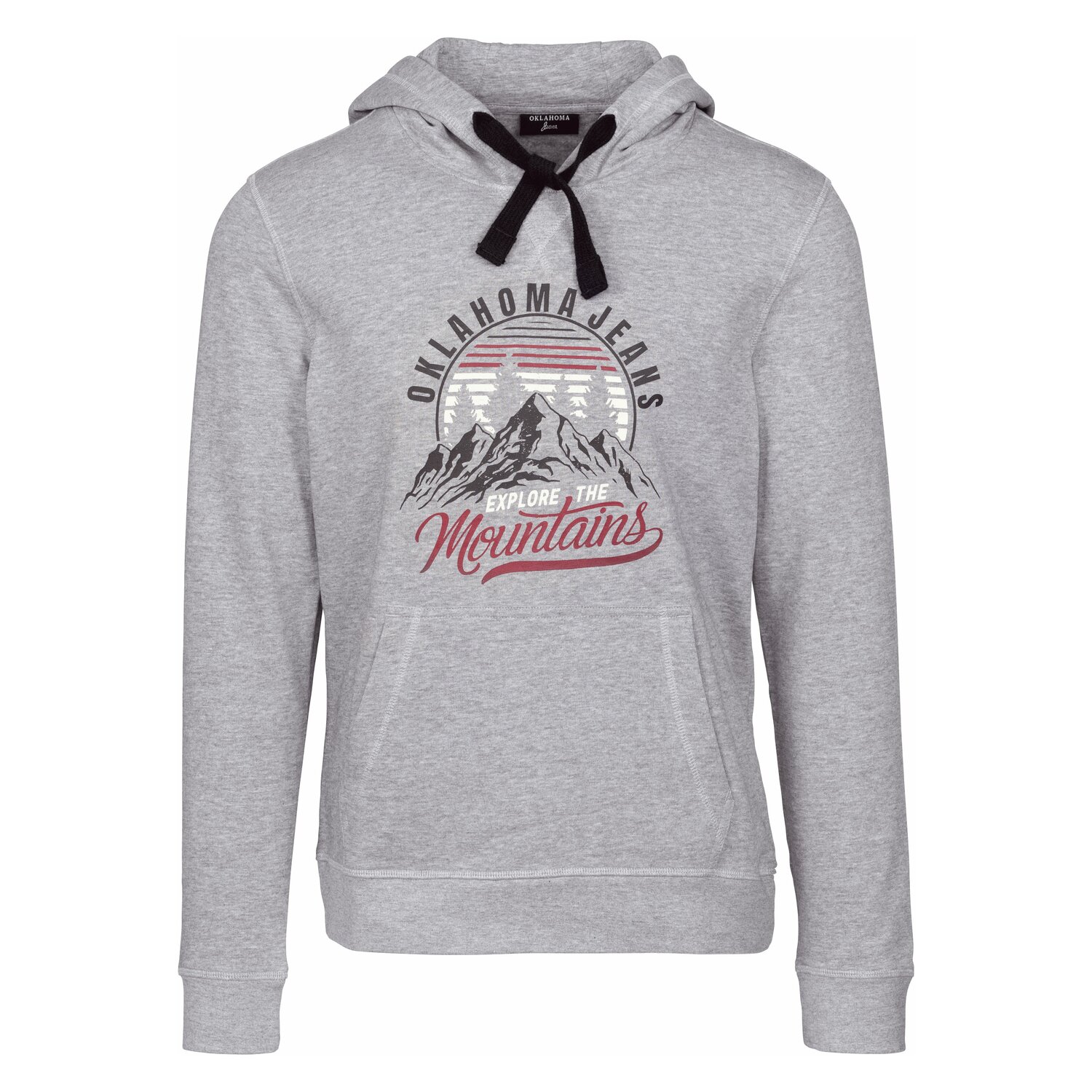OKLAHOMA Jeans Hoodie  - neutral gray/melange