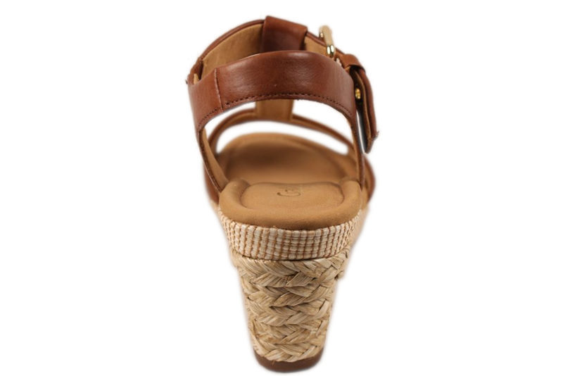 GABOR COGNAC FARVET SANDAL.