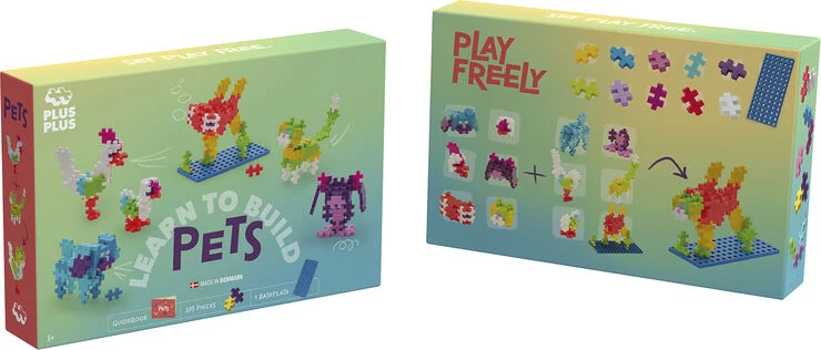PLUS-PLUS Plus Plus learn to bild Pet Animals