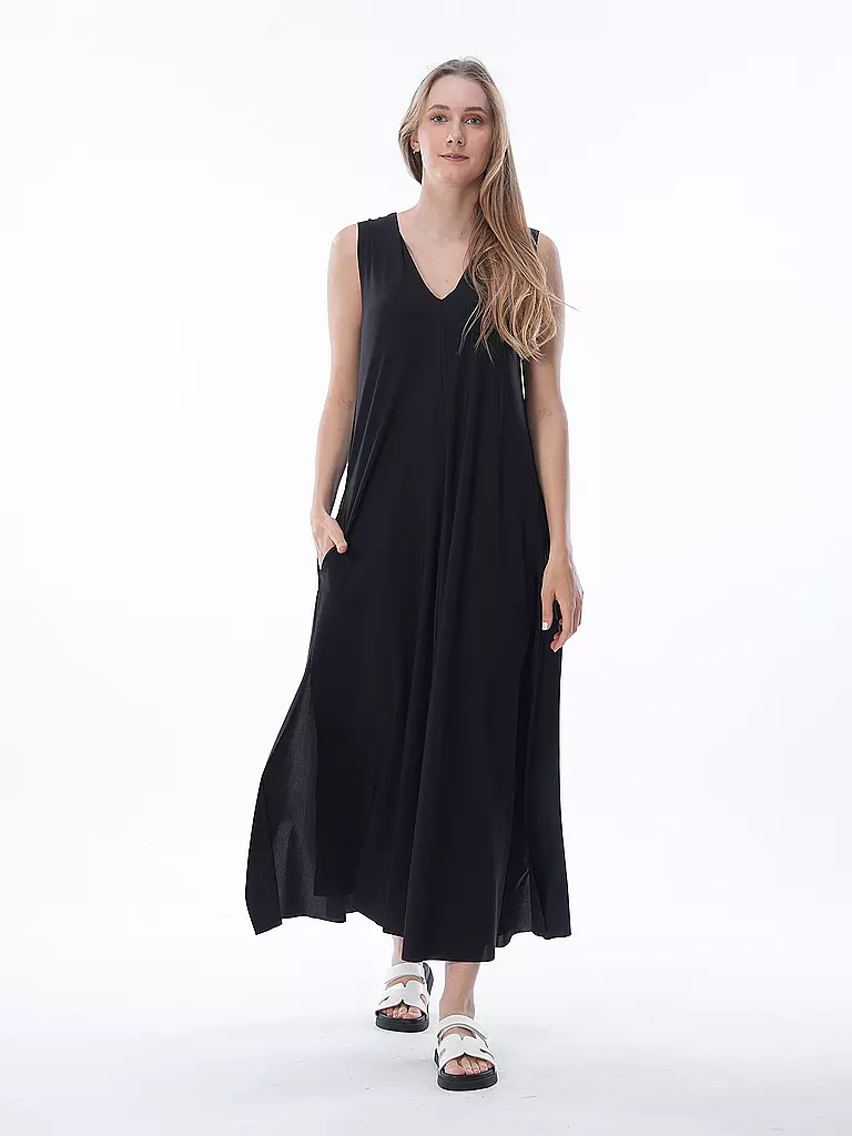 NINETO9 Maxikleid schwarz