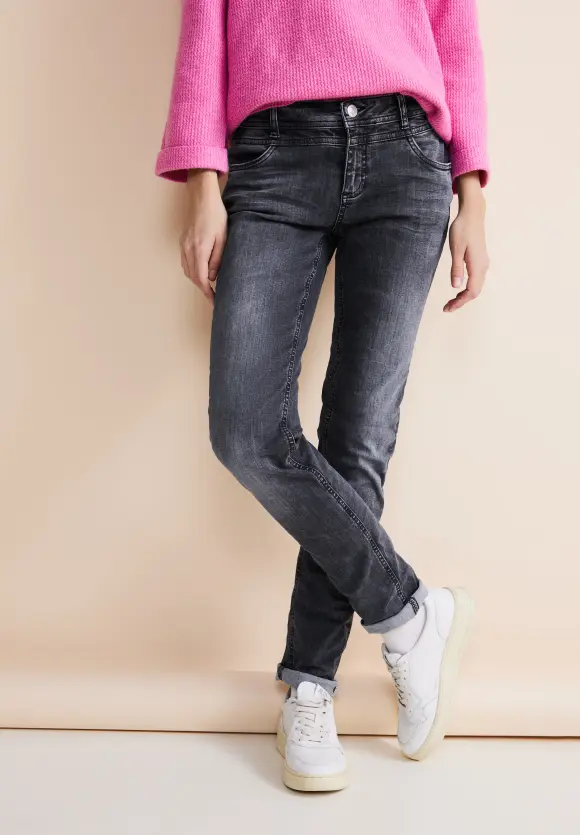 Graue Casual Fit Jeans - authentic grey wash