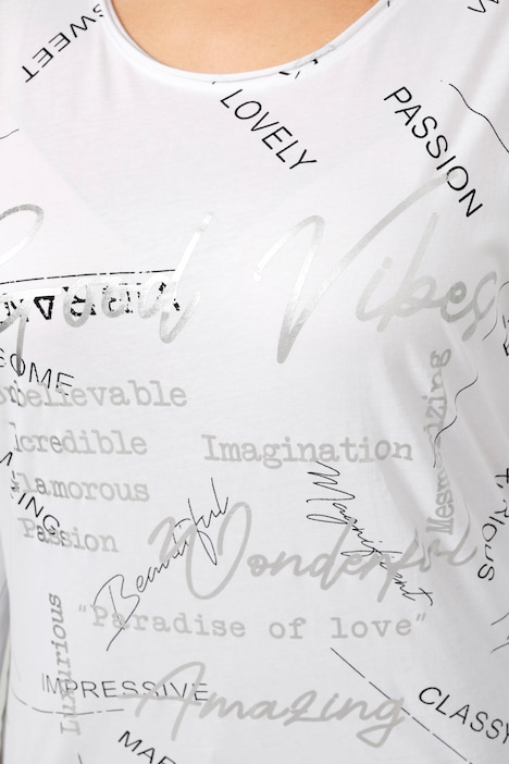 T-Shirt, Writing-Print, Rundhals, Langarm