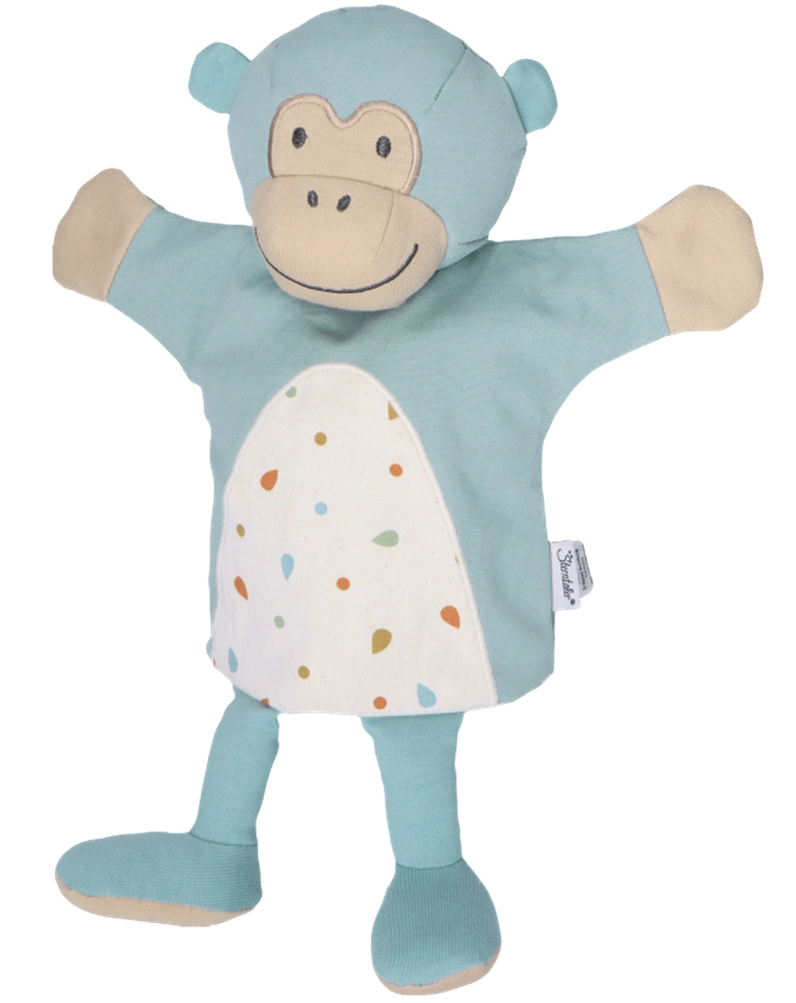 Handpuppe AFFE ALBERT in hellblau