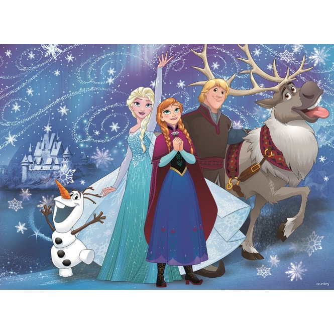 Puzzle - Die Eiskönigin - Glitzernder Schnee - 100 XXL Teile - Glitter