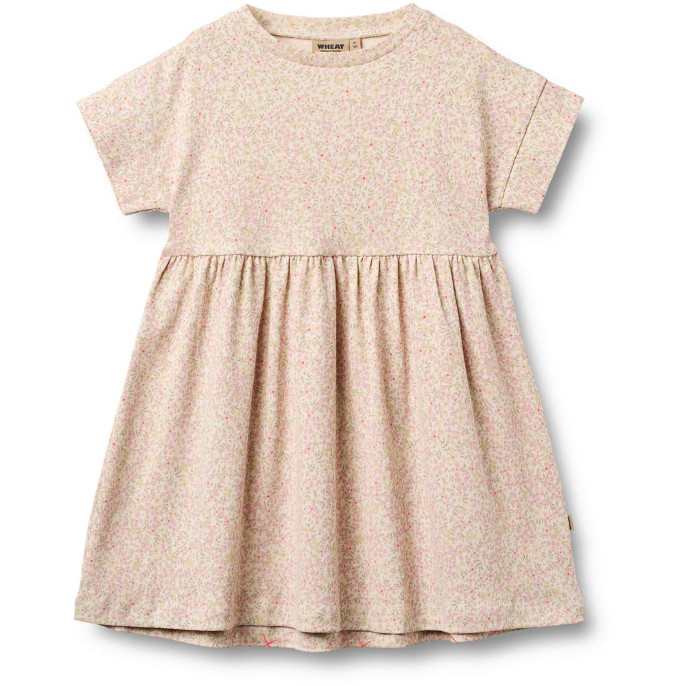Køb Wheat Coral Flowers Jersey Kjole S/S Emilie