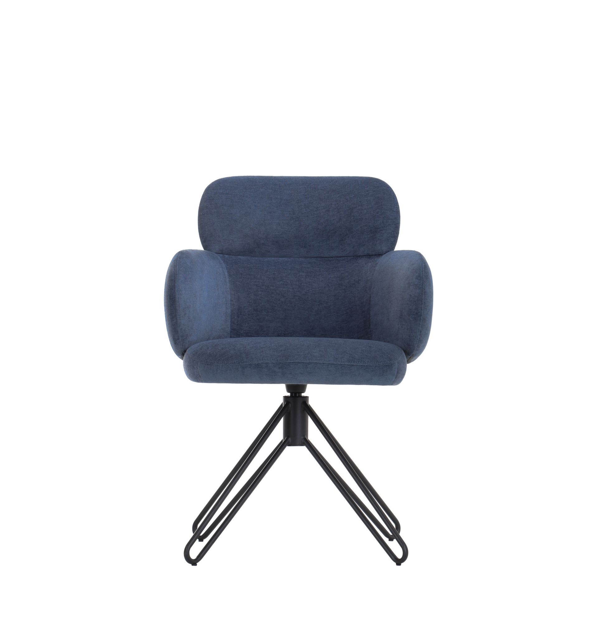 Caroline draaistoel blauw