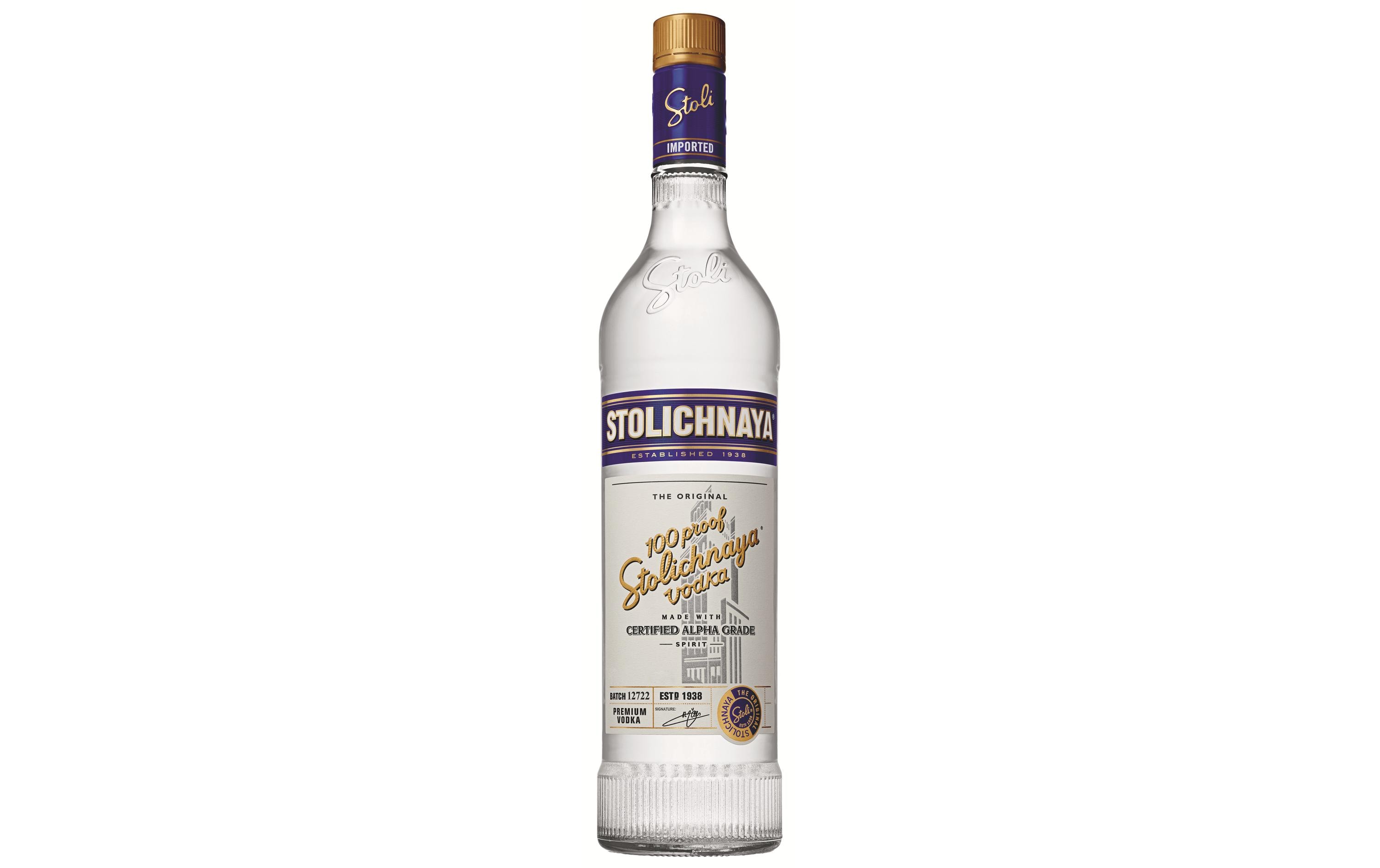 Stoli 100 Proof Vodka 0.75 lHochprozentige Getreide-Spirituose