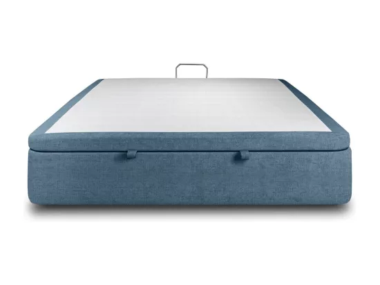 Sommier Coffre Tissu Bleu 160x200 H39cm