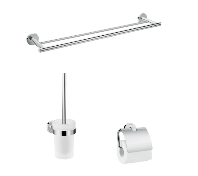 Hansgrohe Logis Universal badaccessoireset 3-delig chroom