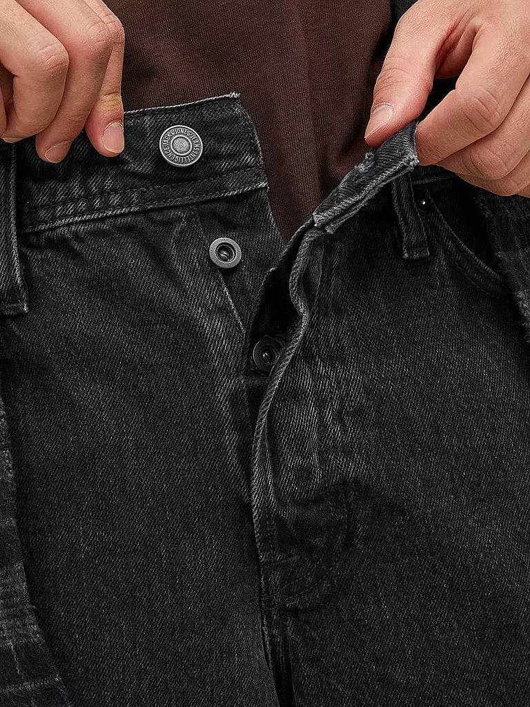 JACK & JONES Jeans Loose Fit JJIEDDIE schwarz
