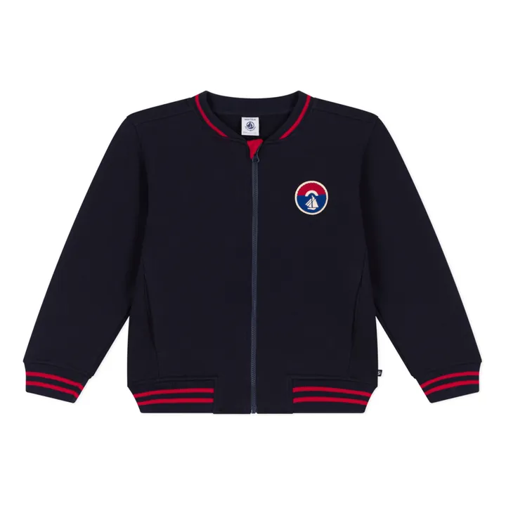 Petit Bateau Teddy en Molleton Brossé | Bleu marine