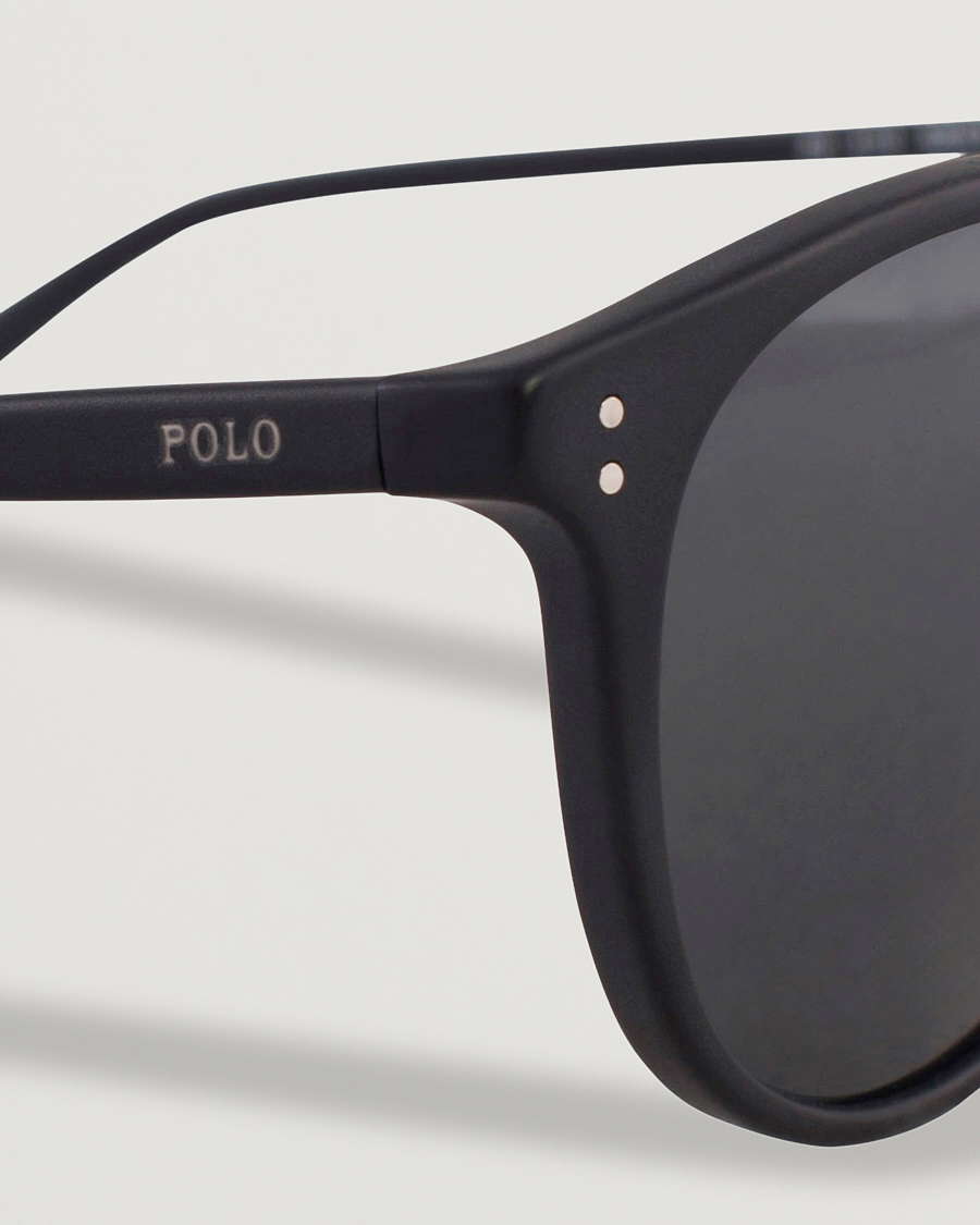 Polo Ralph Lauren 0PH4110 Round Sunglasses Matte Black