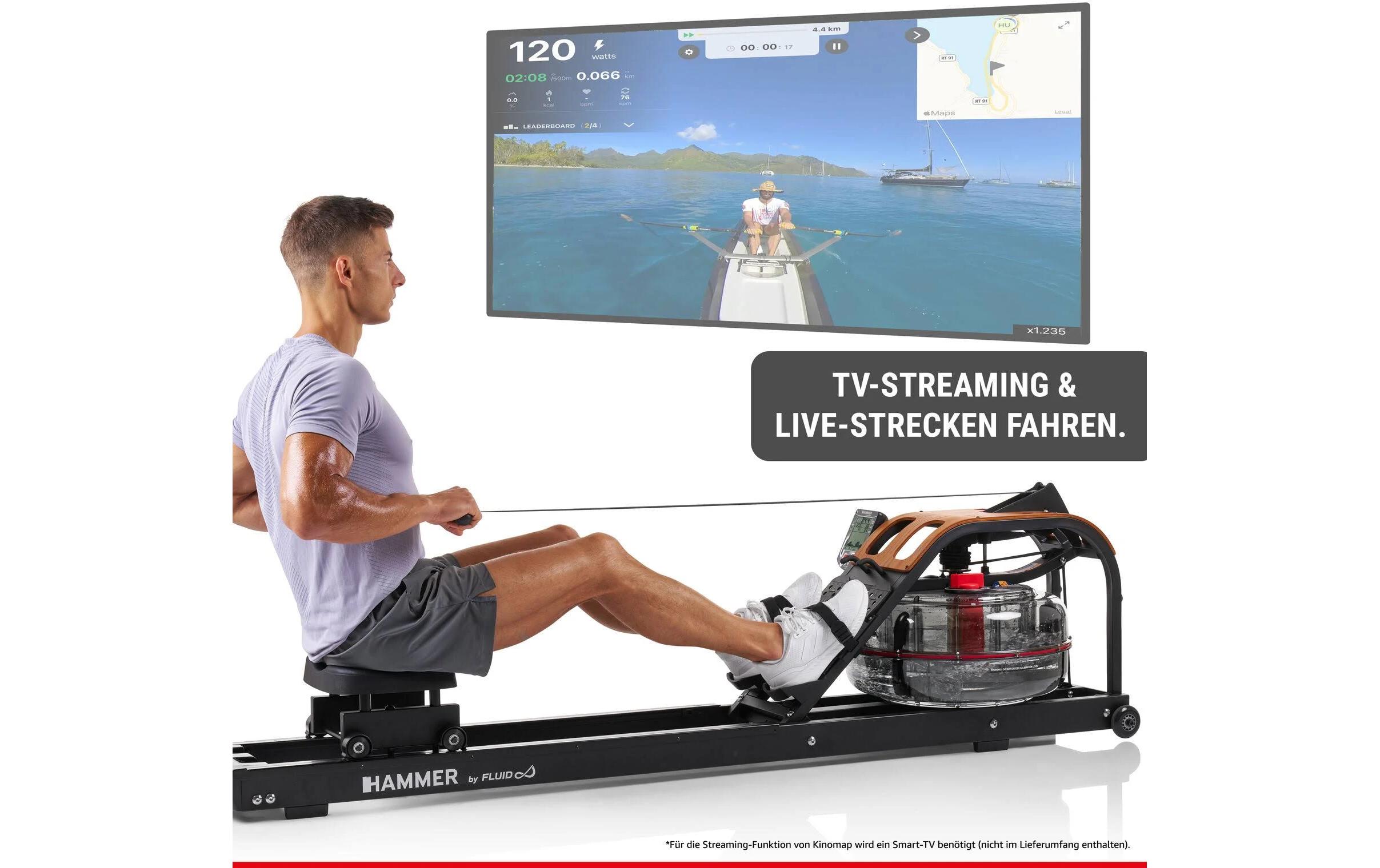 Rudergerät Aquon Water Flow PRO<br>Wasserrudergerät mit Fluidwiderstand