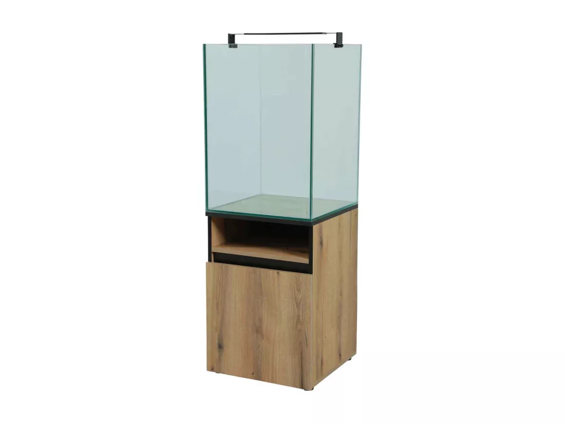 Kit aquarium colonne avec filtre et éclairage led 175 litres