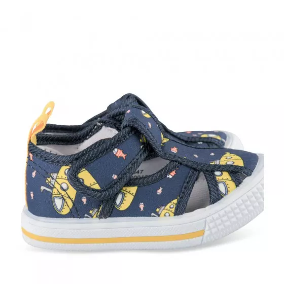 Baskets BLEU FREEMOUSS BOY