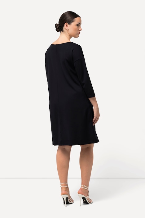 Minikleid, Punto di Roma, U-Boot-Ausschnitt, 3/4-Arm