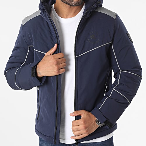 Doudoune Capuche Bleu Marine
