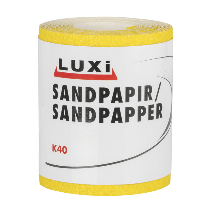 Sandpapir rulle korn 40 – 93 mm x 5 m - Luxi