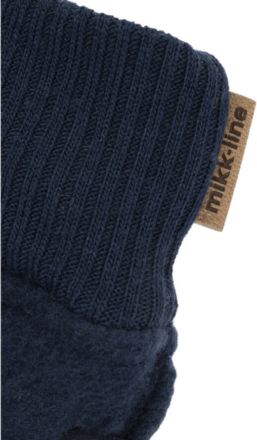 Mikk-Line Wool Mittens Blue nights