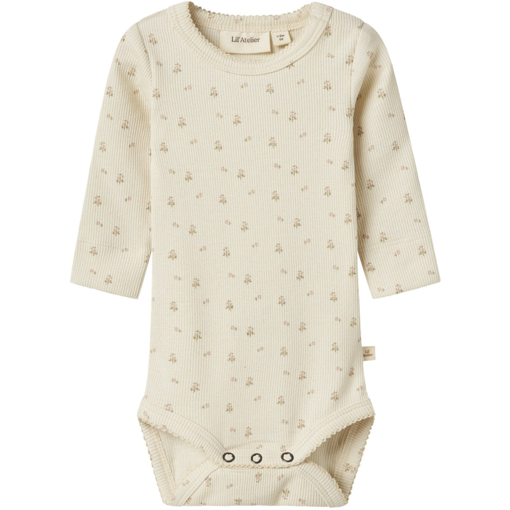 Køb Lil'Atelier Turtledove Flower Gago Slim Body Noos