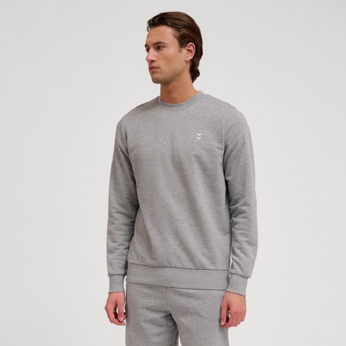Hummel Herre Trøjer Pulse Sweat Crewneck Grå