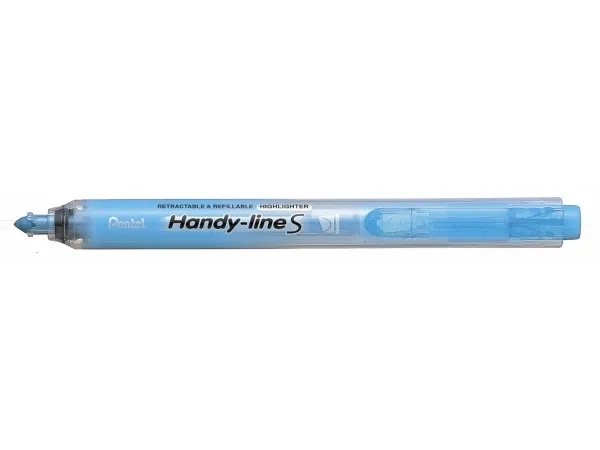 Highlighter Pentel Handy-line S med trykmekanisme blå