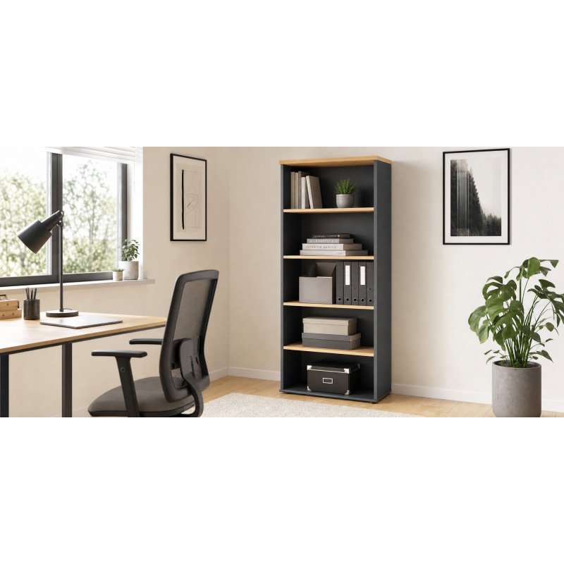 Bibliothèque haute Quarta Plus L 80 cm