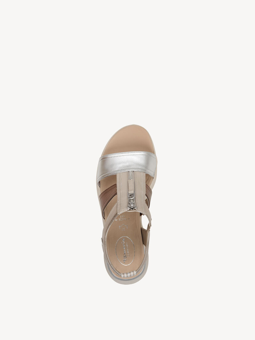 Leren Sandaal - metallic