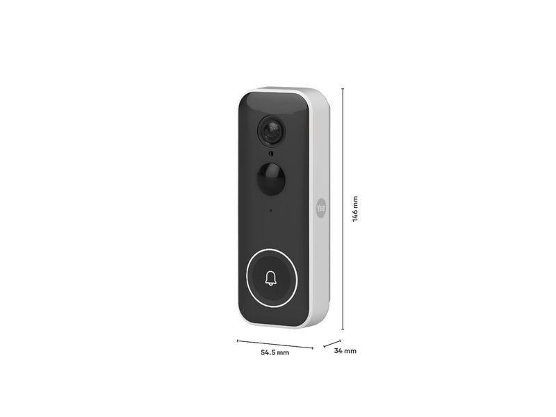 Yale Linus L2 Smart Lock VD-Kit, Schwarz Intelligentes Türschloss mit Smart Video Doorbell inklusive