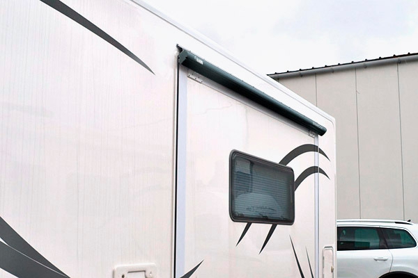 Fiamma SlideOut Markise für mobile Fahrzeugwände polarweiß 280cm